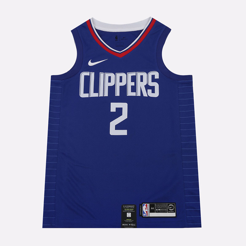 мужская синяя майка Nike Kawhi Leonard Clippers Icon Edition NBA Swingman 864481-406 - цена, описание, фото 1